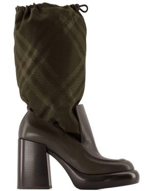 Burberry Wedge 95 Boots - Brown