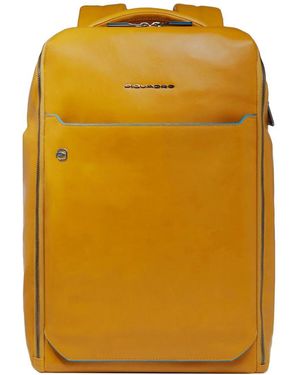 Piquadro Backpack For Pc And Ipad Bags - Yellow