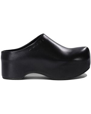Marni Leather Sandals - Black