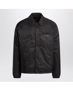Prada Re-Nylon Zip-Up Jacket - Black