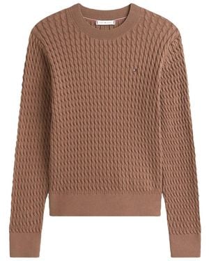 Tommy Hilfiger Cable Fine - Brown