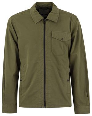 Woolrich Garment-Dyed Shirt Jacket - Green