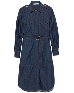Zimmermann Denim Midi Dress - Blue