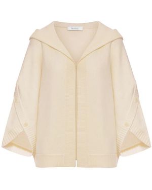 Max Mara Wool And Cashmere Cardigan - Natural