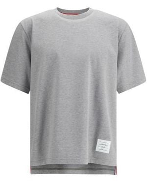 Thom Browne Oversize S/s Tee - Grey