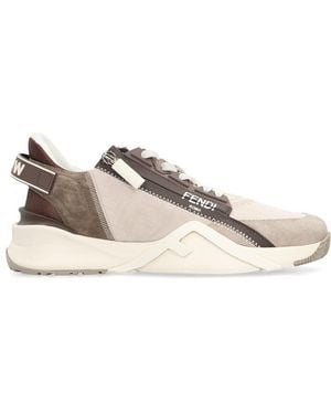 Fendi Flow Low-Top Sneakers - Brown