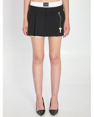 Alexander Wang Wool Blend Miniskirt - Black