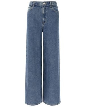 Theory 'High-Waisted Wide-Leg' Jeans - Blue