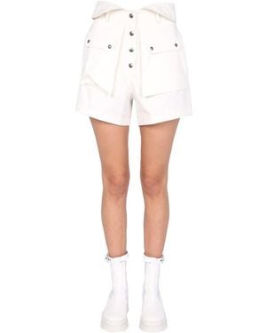 White Philosophy Di Lorenzo Serafini Shorts for Women | Lyst