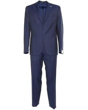 L.B.M. 1911 Single-breasted Suit - Blue