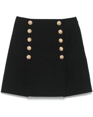 Balmain Virgin Wool Skirt - Black