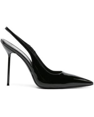 Paris Texas Lidia Patent Leather Court Shoes - Black