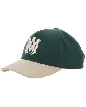 Amiri Baseball Cap With Contrasting Brim And Logo Embroidery On The Front - Green