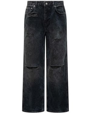 Represent Jeans Wide Fit Destroyed - Black