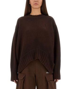The Attico Wool And Cashmere Sweater - Brown