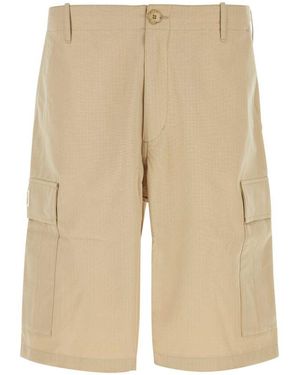 KENZO Beige Cotton Bermuda Shorts - Natural