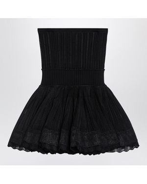 Alaïa Crinoline Top With Straps - Black