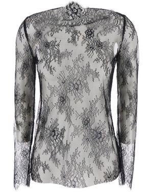 Alberta Ferretti Camicia Pizzo - Grey