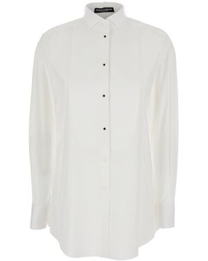 Dolce & Gabbana Shirt With Classic Collar - White