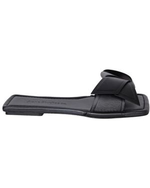 Acne Studios Chic Bow Detail Sandals For - Black