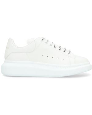 McQueen Leather Chunky Sneakers - White