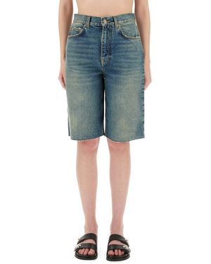 Tory Burch Denim Shorts - Blue