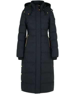 Moose Knuckles 'Jocada' Long Polyamide Blend Down Jacket - Black