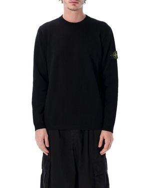 Stone Island Cotton Knit Jumper - Black
