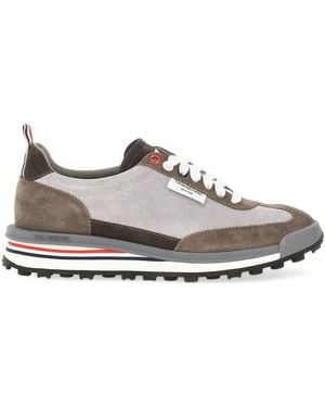 Thom Browne Suede Tech Runner - White