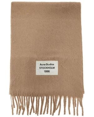 Acne Studios Alpaca Blend Scarf For - Natural