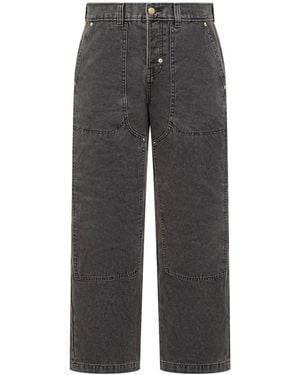 Dickies Threads Black Straight Leg Pants - Gray