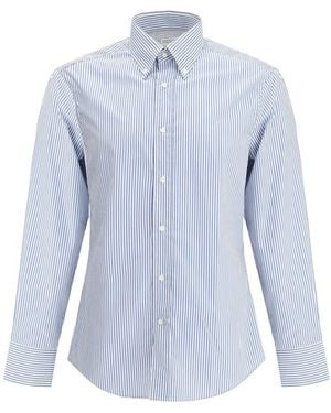Brunello Cucinelli Shirts - Blue