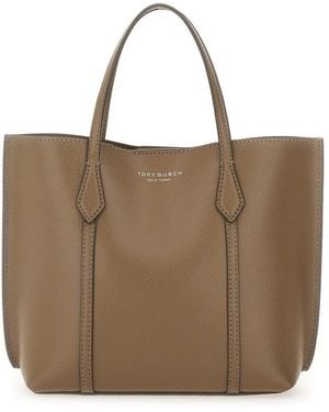 Tory Burch "Perry" Shopping Bag - Brown