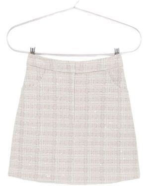 Emporio Armani Wool Blend Mini Skirt - White