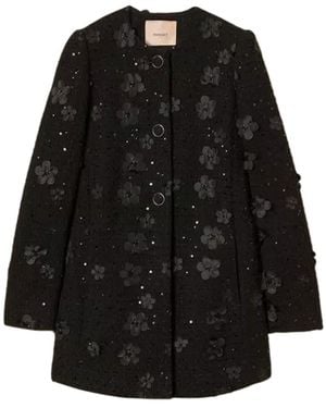 Twinset Coats - Black