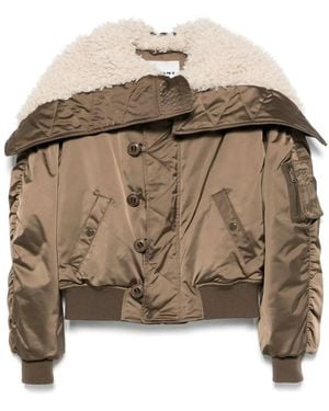 Isabel Marant Elisa Short Quilted Satin Coat - Brown