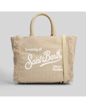 Mc2 Saint Barth Colette Corduroy Tote - Natural