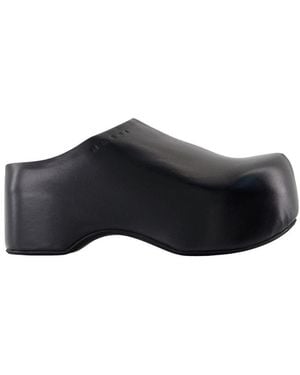 Marni Sabot Sandals - Black
