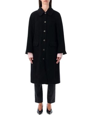 By Malene Birger Maelle Straight Wool Coat - Black