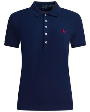 Polo Ralph Lauren Cotton Polo Shirt With Pony - Blue