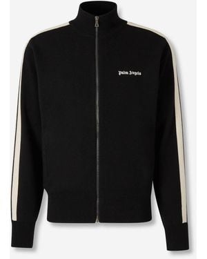 Palm Angels Jacket With Embroidered Logo - Black