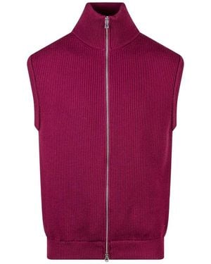 Seven Gauge Merino Vest - Purple