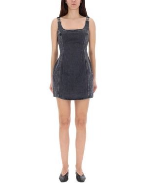 Marine Serre "moon Laser" Mini Dress - Blue