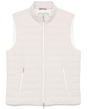 Brunello Cucinelli Nylon Down Jacket - White