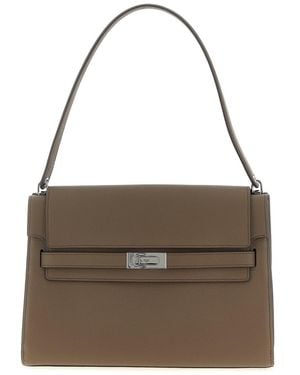 Tory Burch 'Lee Radziwill' Large Shoulder Bag - Brown