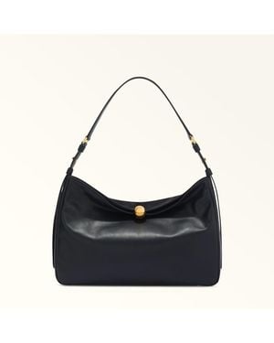Furla Leather Shoulder Bag - Blue