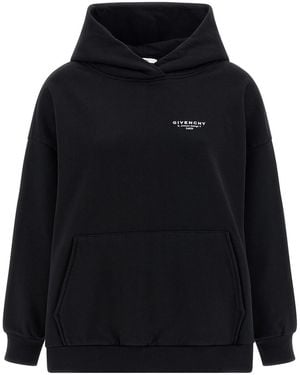 Givenchy Logo Print Hoodie - Black