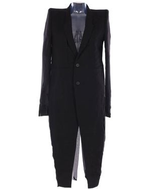 Rick Owens Coats - Black