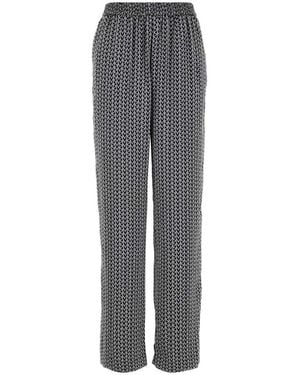 MICHAEL Michael Kors Printed Satin Pant - Gray