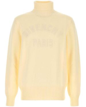 Givenchy Cream Cotton Sweater - Yellow